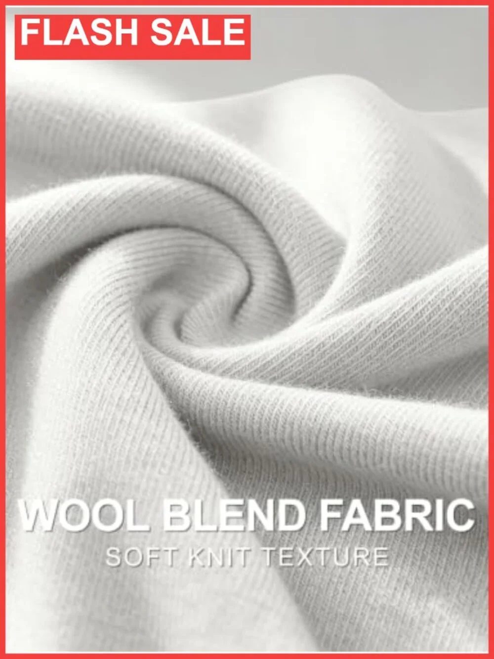 Wool Blend Long Sleeve Crew Neck Slim Fit Tee